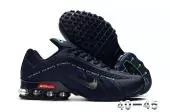 nike off white shox r4 new pas cher dark blue carbon grey